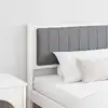 Image de vidaXL Tête de lit capitonnée avec tête de lit Blanc 200 cm Pin massif
