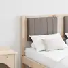 Image de vidaXL Tête de lit capitonnée Marron 120 cm Pin massif