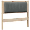 Image de vidaXL Gestoffeerd hoofdbord Bruin Massief grenenhout