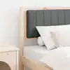 Image de vidaXL Tête de lit capitonnée avec tête de lit Marron 80 cm Pin massif