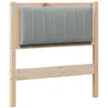 Image de vidaXL Gestoffeerd hoofdbord Bruin 75 cm Massief grenenhout