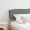 Image de vidaXL Tête de lit capitonnée Gris foncé 180 cm Pin massif
