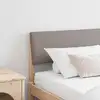 Image de vidaXL Tête de lit capitonnée Taupe 180 cm Pin massif