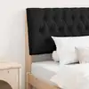 Image de vidaXL Tête de lit capitonnée Noir 100 cm Pin massif