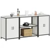 Image de vidaXL Ensemble de rangement cuisine HATTEM 3 pc Blanc