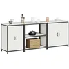 Image de vidaXL Ensemble de rangement cuisine HATTEM 3 pc Blanc