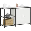 Image de vidaXL Ensemble de rangement cuisine HATTEM 2 pc Blanc