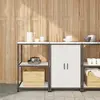 Image de vidaXL Ensemble de rangement cuisine HATTEM 2 pcs Blanc