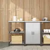 Image de vidaXL Ensemble de rangement cuisine HATTEM 2 pc Argenté