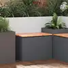 Image de vidaXL Banc de jardin 1-Nombre de places 60 x 40 x 43 cm Acier