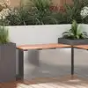 Image de vidaXL Banc de jardin Argent 80 x 40 x 43 cm Acier galvanisé