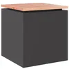 Image de vidaXL Tuinbank Zwart 40 x 40 x 43 cm Staal
