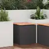 Image de vidaXL Banc de jardin Noir 40 x 40 x 43 cm Acier