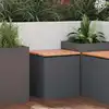 Image de vidaXL Banc de jardin Anthracite 40 x 40 x 43 cm Acier