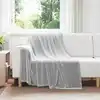 Image de vidaXL plaid Gris 150 x 200 cm 0.78 kg Polaire