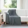 Image de vidaXL Couvertures à jeter 6 pc Gris foncé 170 x 130 cm 1.86 kg