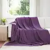 Image de vidaXL Couvertures à jeter 6 pc Pourpre 270 x 240 cm 5.44 kg Polaire