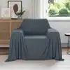 Image de vidaXL Couvertures à jeter 6 pc Gris foncé 210 x 140 cm 2.56 kg