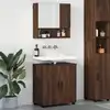 Image de vidaXL Ensemble de mobilier de salle de bain 2 pcs Chêne brun