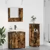 Image de vidaXL Ensemble de mobilier de salle de bain 3 pc Chêne fumé