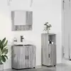 Image de vidaXL Ensemble de mobilier de salle de bain 3 pc Gris Sonoma