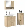 Image de vidaXL Ensemble de mobilier de salle de bain 3 pc Chêne Sonoma