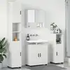 Image de vidaXL Ensemble de mobilier de salle de bain 4 pc Blanc