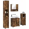 Image de vidaXL Badkamermeubel Set 4 st Rook Eiken 61 x 35 x 64 cm
