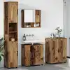 Image de vidaXL Ensemble de mobilier de salle de bain 4 pc Bois Ancien