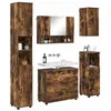 Image de vidaXL Badkamermeubel Set 5 st Rook Eiken 35 x 30 x 192 cm