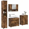 Image de vidaXL Badkamermeubel Set 4 st Rook Eiken 35 x 30 x 192 cm