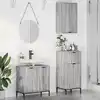 Image de vidaXL Ensemble de mobilier de salle de bain 3 pièces Gris Sonoma