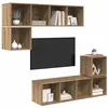 Image de vidaXL Ensemble meuble TV 4 pc Chêne artisanal Bois d'ingénierie