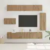 Image de vidaXL Ensemble meuble TV 8 pc Chêne artisanal Bois d'ingénierie