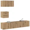 Image de vidaXL Ensemble meuble TV 3 pc Chêne artisanal Bois d'ingénierie