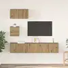 Image de vidaXL Ensemble meuble TV 3 pc Chêne artisanal Bois d'ingénierie