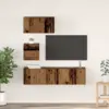 Image de vidaXL Ensemble meuble TV 4 pc Bois Ancien Bois d'ingénierie