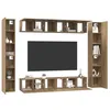 Image de vidaXL Ensemble meuble TV 10 pc Chêne artisanal Bois d'ingénierie