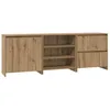 Image de vidaXL Buffet 3 pc Chêne artisanal 70 x 41 x 75 cm Bois d'ingénierie