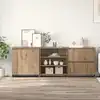 Image de vidaXL Buffet 3 pc Chêne artisanal 70 x 41 x 75 cm Bois d'ingénierie