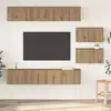 Image de vidaXL Ensemble meuble TV 6 pc Chêne artisanal Bois d'ingénierie