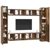Image de vidaXL Ensemble meuble TV 10 pc Bois Ancien Bois d'ingénierie