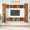Image de vidaXL Ensemble meuble TV 10 pcs Bois Ancien 30,5 x 30 x 90 cm