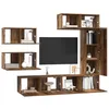 Image de vidaXL Ensemble meuble TV 6 pc Bois Ancien Bois d'ingénierie