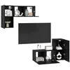 Image de vidaXL Ensemble meuble TV 4 pc Chêne noir Bois d'ingénierie