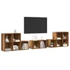 Image de vidaXL Ensemble de meubles TV 8 pc Bois Ancien Bois d'ingénierie