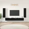 Image de vidaXL Unites TV 4 pc Chêne noir Bois d'ingénierie