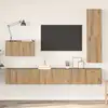 Image de vidaXL Ensemble meuble TV 4 pc Chêne artisanal Bois d'ingénierie