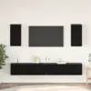 Image de vidaXL Meuble TV mural 3 pc Chêne noir Bois d'ingénierie