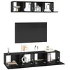 Image de vidaXL Ensemble meuble TV 4 pc Chêne noir Bois d'ingénierie